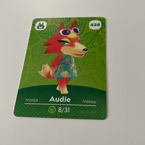 Animal Crossing Amiibo card #428 Audie